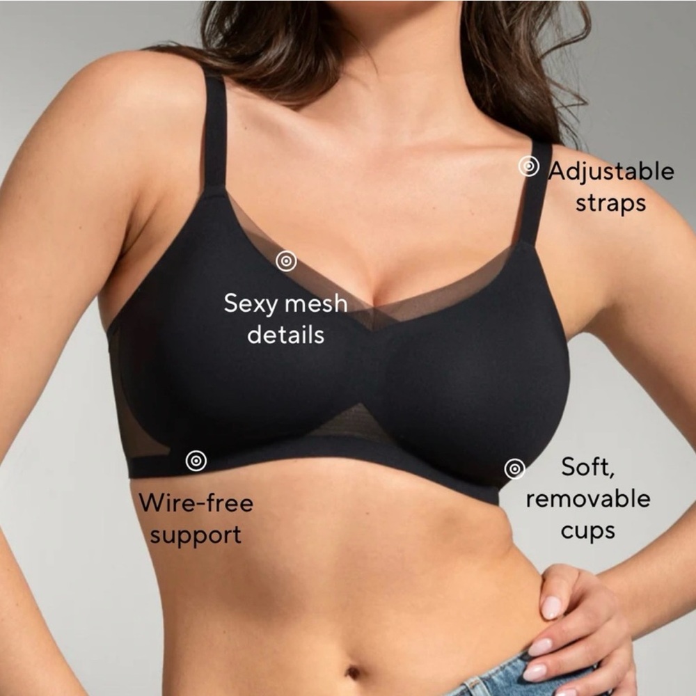 Honeylove crossover bra size XL Black - Picture 2 of 5